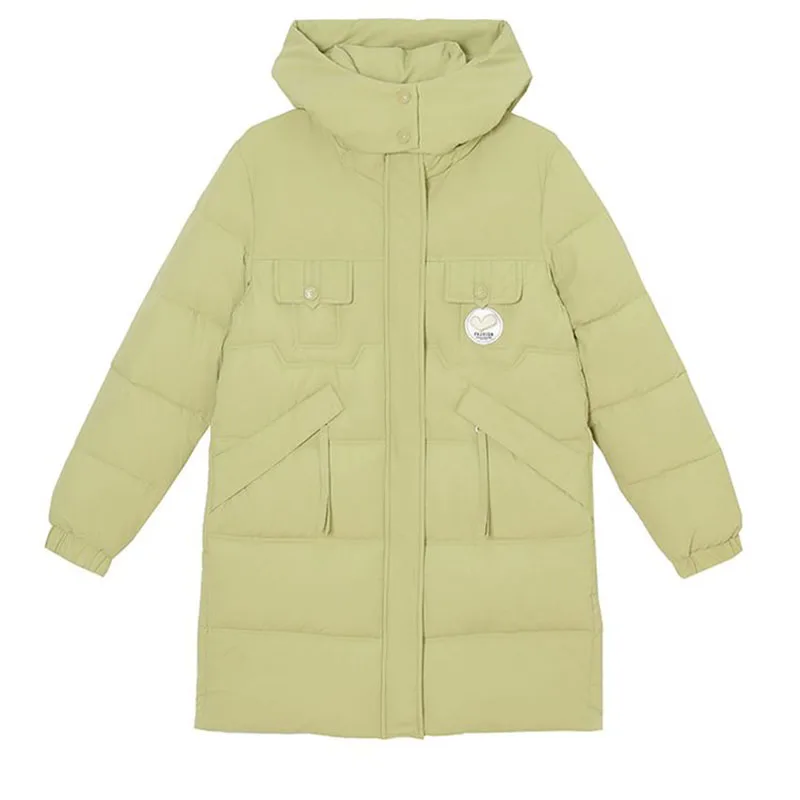 Корейская свободная плотная теплая парка с ярким лицом пальто из хлопка