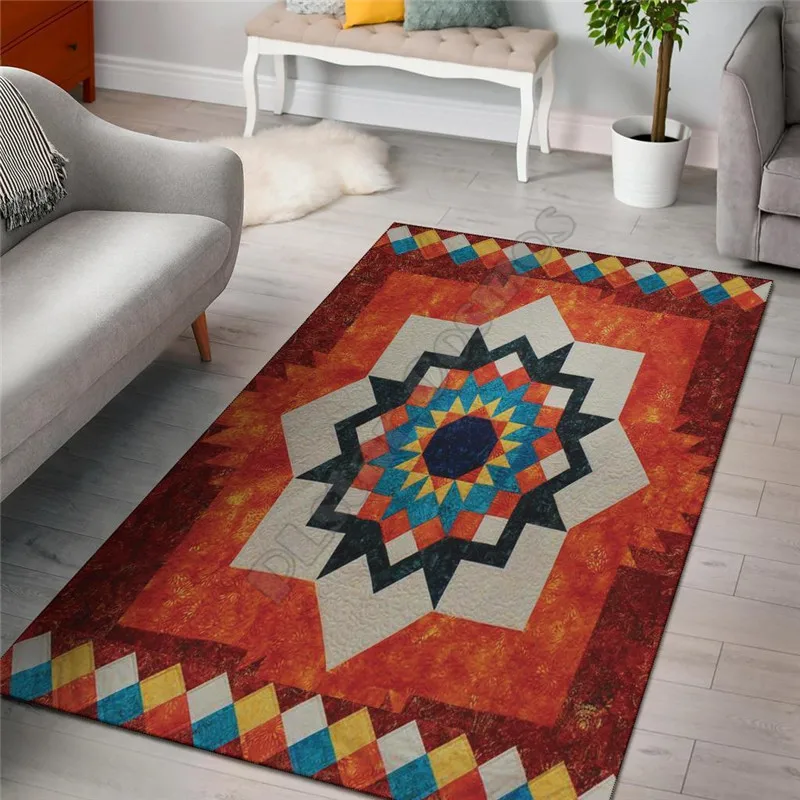 

Native Rug 3D All Over Printed Rug Non-slip Mat Dining Room Living Room Soft Bedroom Carpet 03