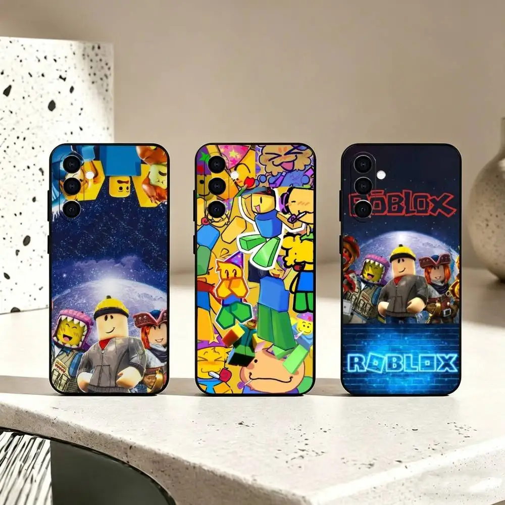 Фото Знаменитый чехол для телефона G-Game R-Roblox для Samsung Galaxy A73, A72, A71, A70, A53, A52, A51 и других моделей, мягкий черный чехол №1