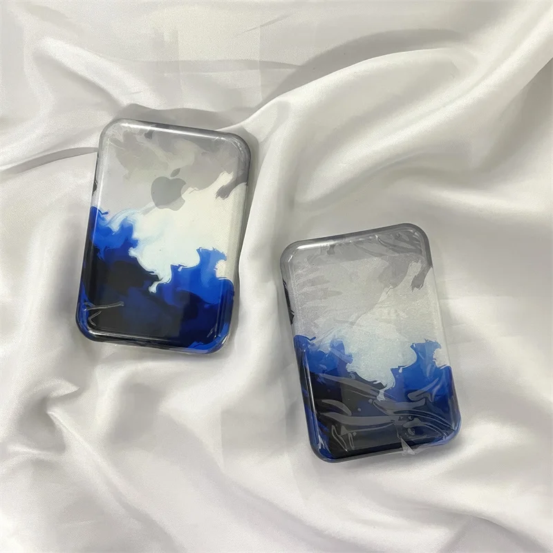 

Blaze Blue for Apple MagSafe external battery box Wireless magnetic battery cover Full bag shock proof phone case