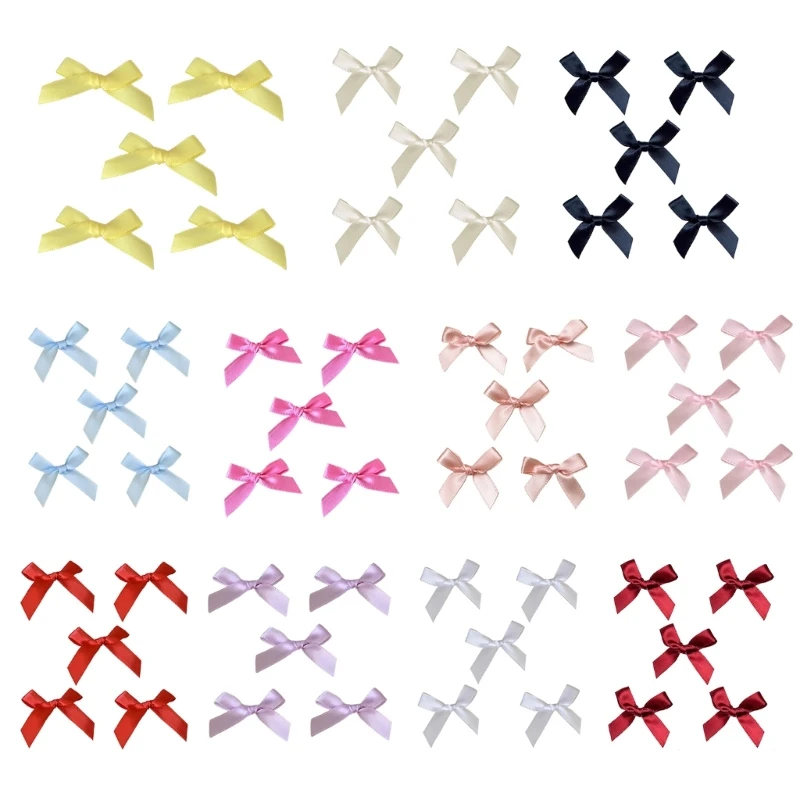 

MXMB 4 pieces Bowknot Hairpin for Sweet Girls Sweet Charm Hair Barrettes Aesthetics Cloth Hair Accessories