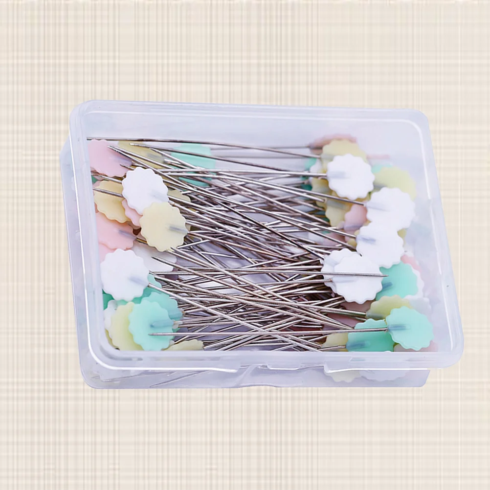 

50pcs Sewing Box DIY Colorful Straight Flower for Dressmaker