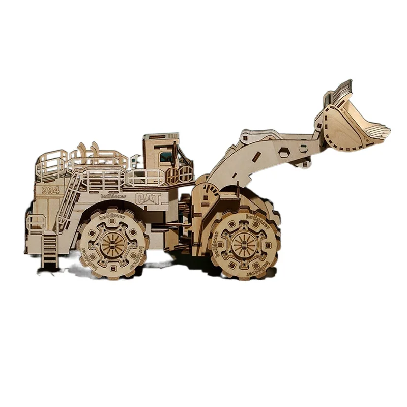 

Forklift engineering car 3D Puzzle three-dimensional Model Puzzle Wooden Puzzle Home Decoration Gift Early Children's gift