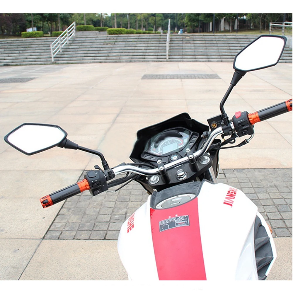 

Motorcycle Mirror Moto 8mm / 10mm Metal ABS Plastic Rearview Mirrors FOR YAMAHA FZ6N YZF-R125 MT-25 MT25 FOR HONDA NC 700S
