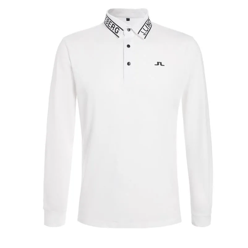 

Golf Apparel Men's Long Sleeve T-shirt Outdoor Sports Sweat-wicking Breathable Quick Drying Golf Polo Shirt