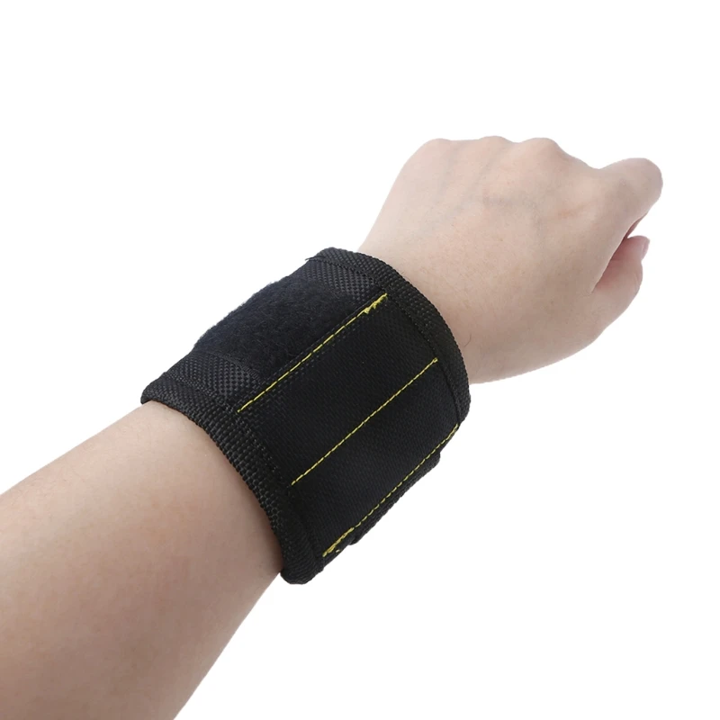 

X37E 1680D Ballistic Polyester Wristband with 4 Magnets 36x7.5 cm Small Tool Bag Screws Holder Bracelet for Children Wrist