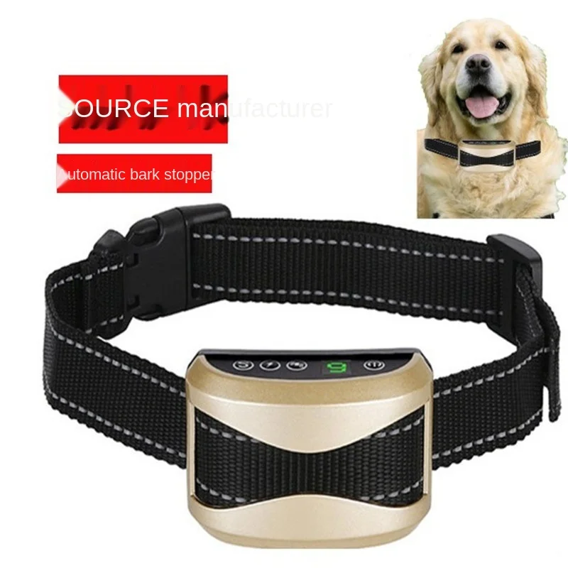 

New dog training device, ultrasonic vibration, electric shock collar, pet accessories, electric shock bark arrester, smart colla