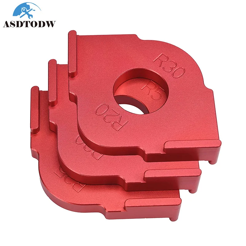

Wood Panel Radius R Plate Quick-Jig Router Table Bit Corner Jig Trimming Machine Engraving Machine Round Corner Template Kit