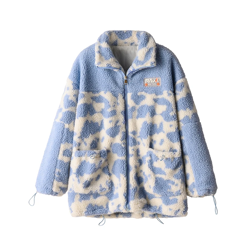 Women Casual Loose Korean Winter Lamb Wool Coats New Winter Overcoat Ladies Thick Warm Down Cotton Mid-length Coat Parkas Jacket