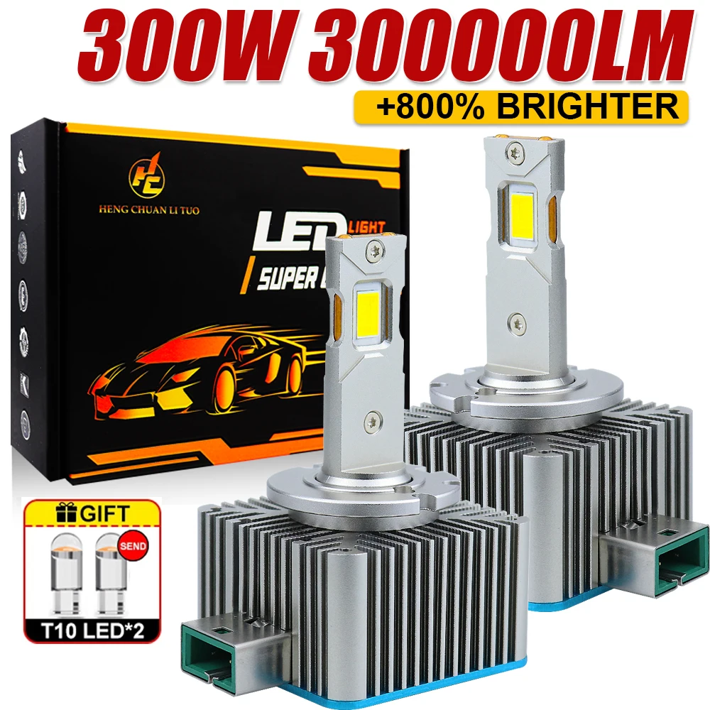 

2PCS D1S D3S светодиодные фары HID D2S D4S D8S светодиодные фары D2R D4R лампа 300000LM ксенон автомобиль свет турбо лампы Canbus 6500K Plug&Play