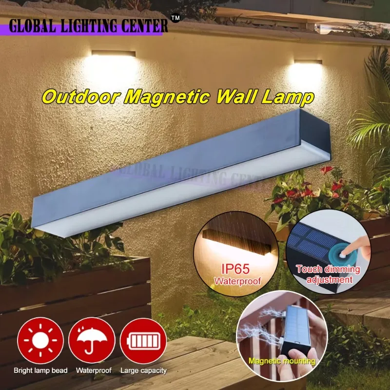 Солнечный настенный светильник для двора и гаража 2200 мАч IP54 водонепроницаемый