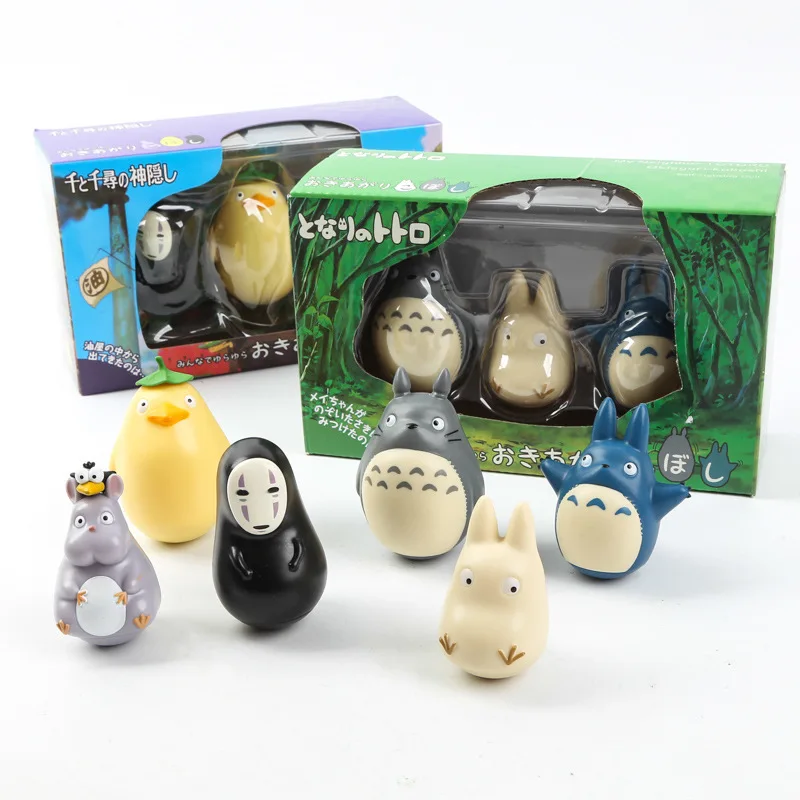 

3pcs Anime My Neighbor Totoro Figure Kawaii Miyazaki Manga Figurines PVC Model Collectable Statue Cake Car Ornament Kid Toy Gift