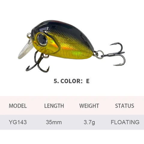 Плавающий микро воблер YG143 3,5 см 3,7 г