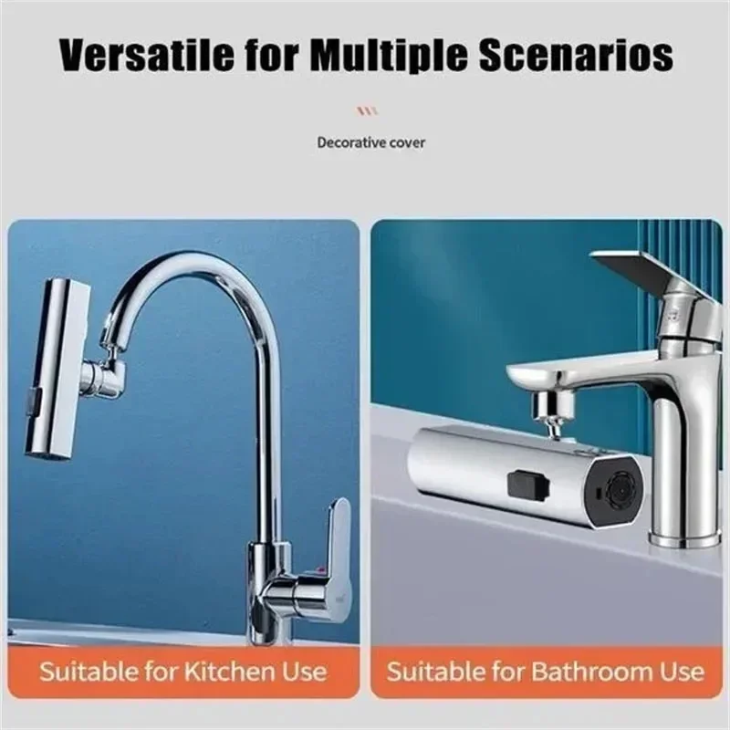 3-скоростной многофункциональный водопадный смеситель для раковины и