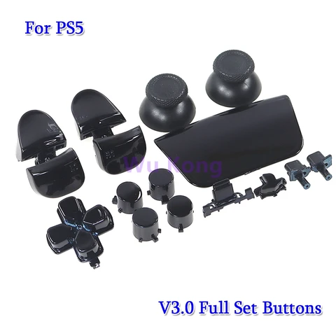 1 комплект для PlayStation 5 V3, полный набор хромированных кнопок, замена контроллера PS5 V3.0 L1 R1 L2 R2, кнопка D-pad