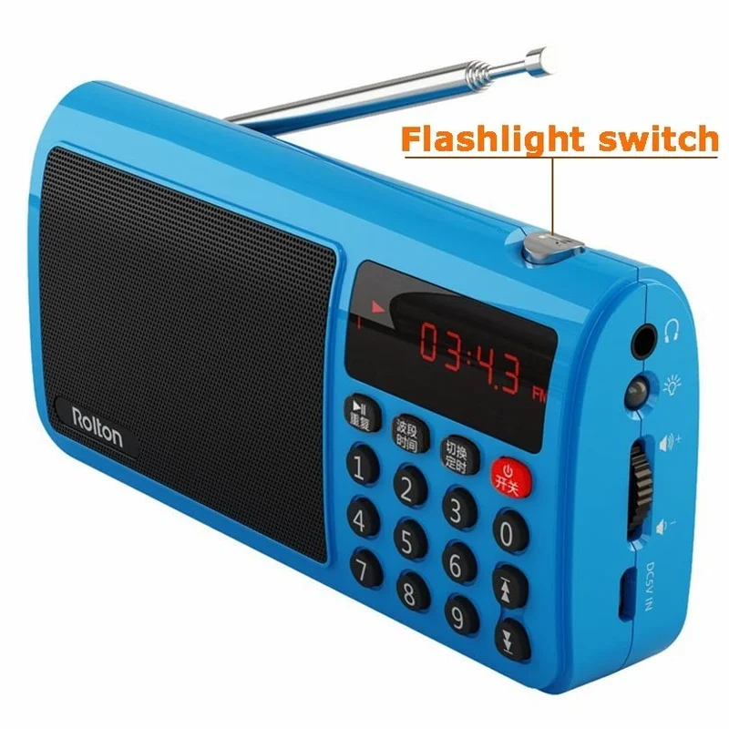 T50 Portable World Band Radio recipient FM/AM/SW Mp3 automat