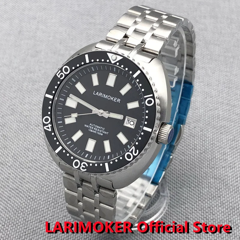 

Новинка, мужские роскошные механические наручные часы lariumker NH35 43 мм из нержавеющей стали, Водонепроницаемость 100 м