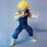 24cm anime dragon ball figure majin vegeta figurine replaceable head pvc action figures collection model toys for children gifts