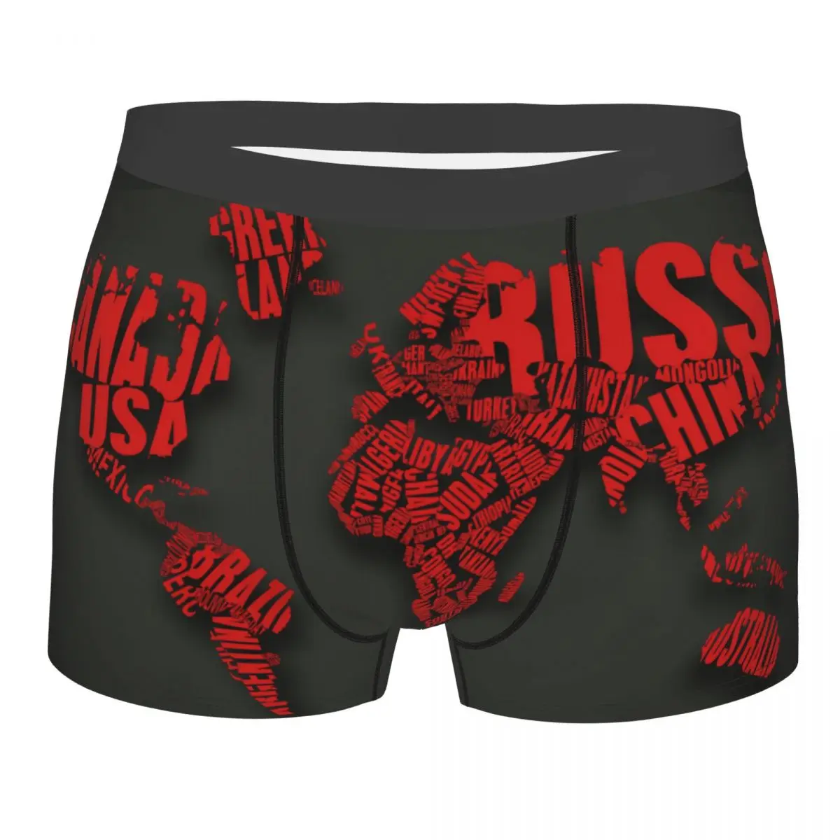 

Man Map Countries Asia World Map Underwear Sexy Boxer Shorts Panties Homme Soft Underpants S-XXL