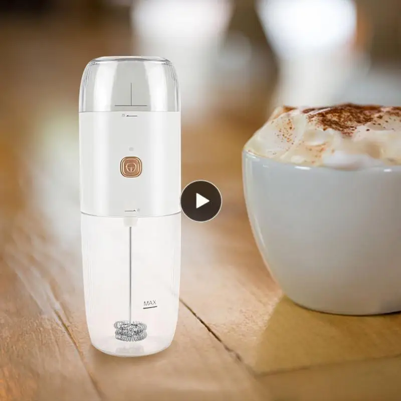 

Portable Foam Machine Multifunctional Milk Frother Stainless Stee Cooking Stir Whisk Grinder Usb Rechargeable Coffee Grinding