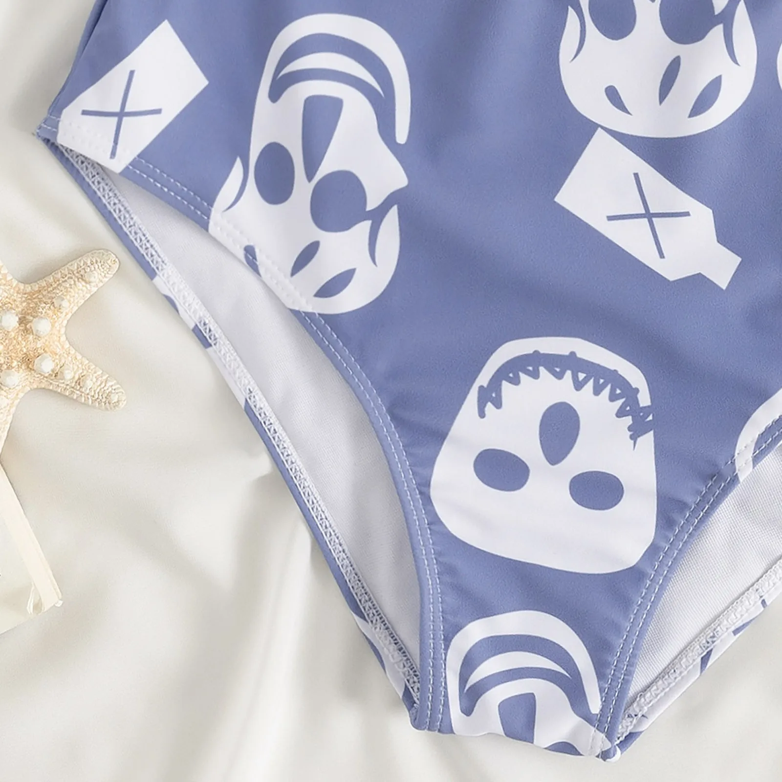 Женские регулируемые шорты для плавания с высокой талией и скрытой пуговицей |