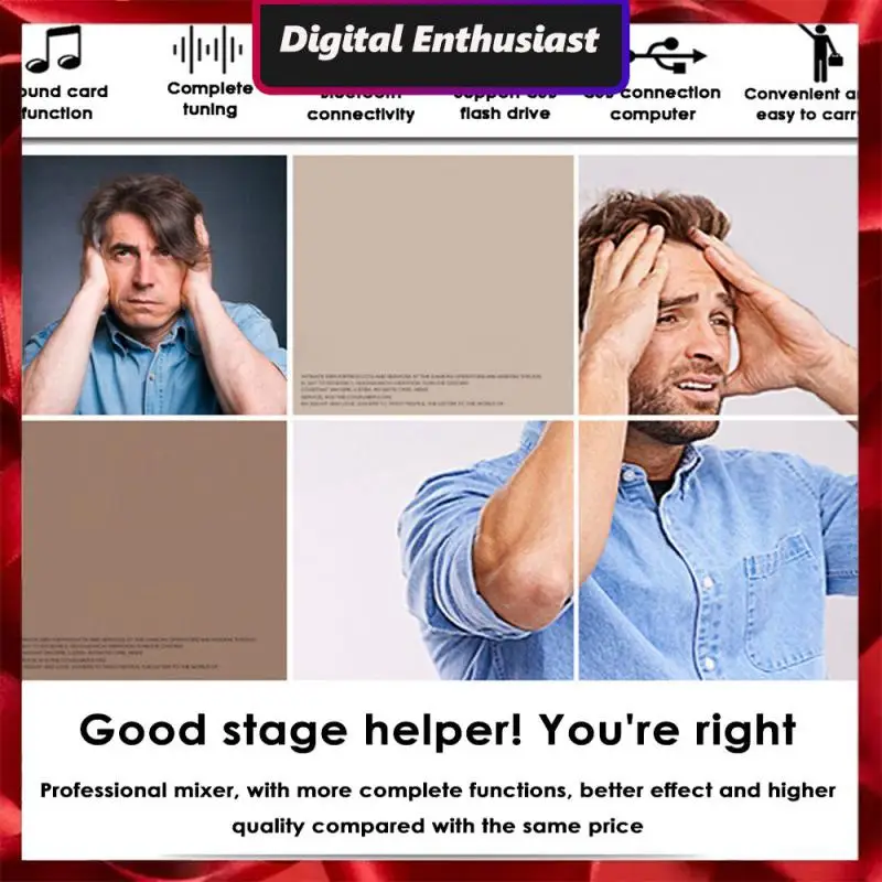 

Live Recording Mixer F-4a Professional Sound Audio Mixer Usb Portable Sound Card Mixer New Sound Mixer 4-channel Mixer