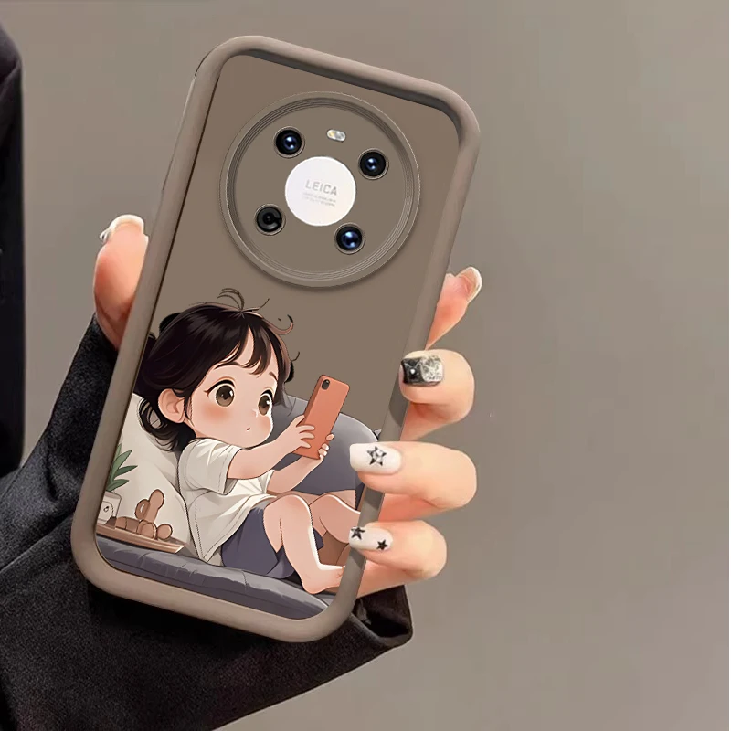 Пара мужских и женских чехлов для телефона Huawei P 20 30 40 Lite 50 Pro Mate Nova 3 4 Y 70 90 61 11i 12S 7 9 SE