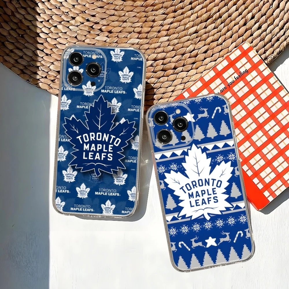 Чехол для телефона Maple Leafs Ice Hockey iphone 16 15 14 13 12 Pro Mini 11 Max Xr X Xs 8 Plus прозрачный