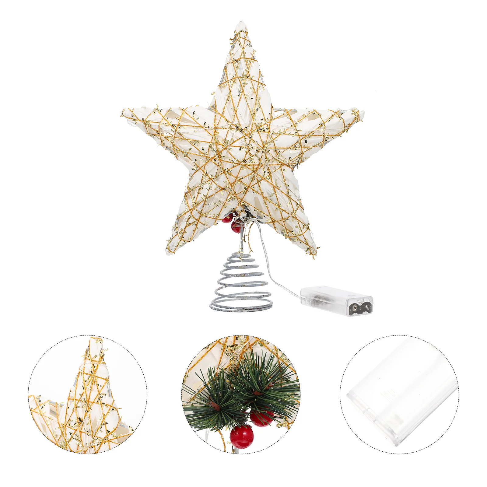 

Tree Christmas Star Per Xmas Tree Decoration Ornament Decorations Led Holiday Decor Adornmentornaments Lightedfor