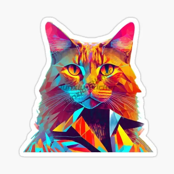 Maine Coon Cat милые домашние животные персонализированные наклейки из ПВХ для