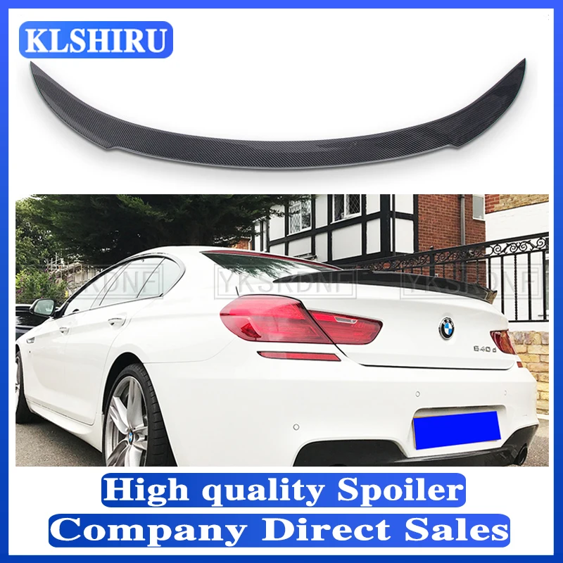 

Car Rear Trunk Spoiler Wing for BMW 6 Series F06 F12 Sedan Coupe 2012 - 2016 Trunk Boot Lid Wing Spoiler F13 Carbon Fiber