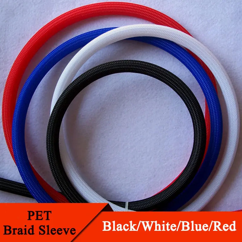 

5/10M 2 4 6 8 10 12 14 16 18 20 25 30 40mm High Density PET Braided Expandable Sleeve Wire Wrap Insulated Nylon Protector Sheath