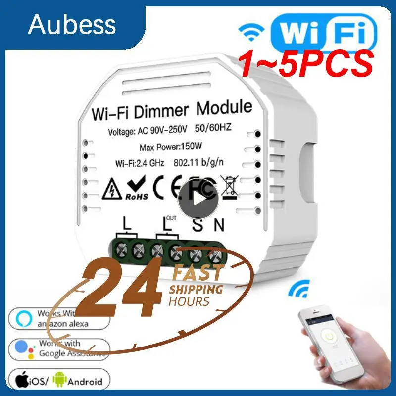 

Умный Wi-Fi-переключатель с регулировкой яркости, 1-5 шт.
