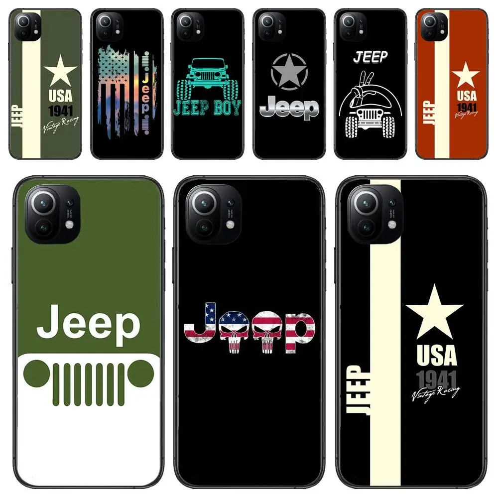 

Jeep Car Phone Case For Xiaomi 13 12 11T 9 11 10C 9T 8 9SE 11i Lite Ultra Note10 Poco F3 M4 M3 Pro Soft Covers