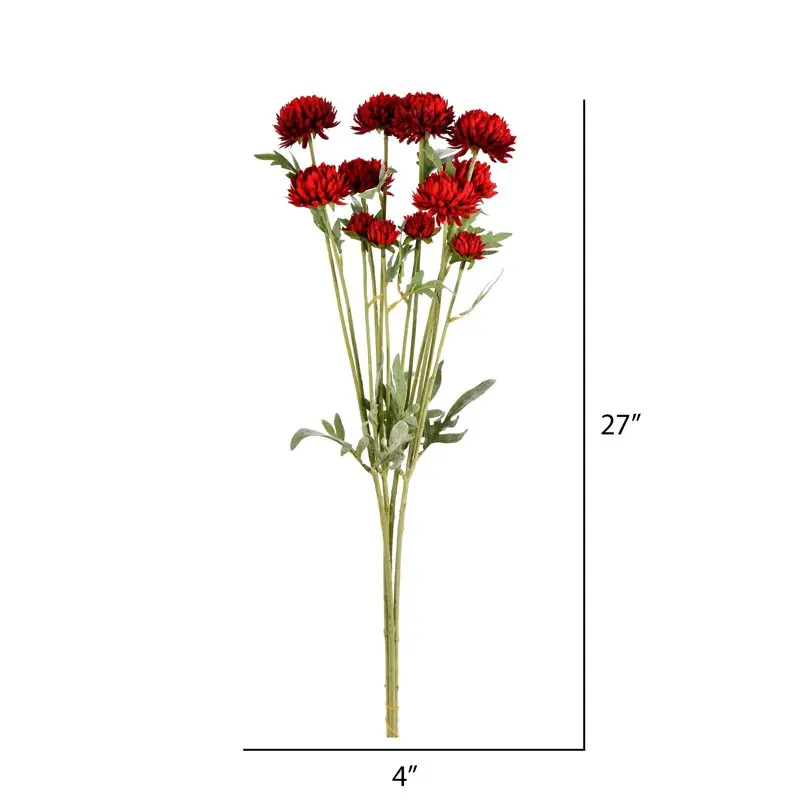 

Artificial Red Daisy Spray. There are 4 Sprays per pack.