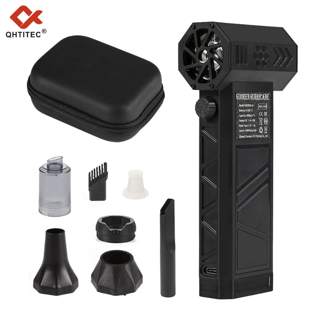Фото JCD Mini Turbo Jet Fan Turbo Violent Fan Мощный вентилятор с высокоскоростным канальным вентилятором Ручной канальный вентилятор 140000 об/мин Воздуходувка для пыли №5