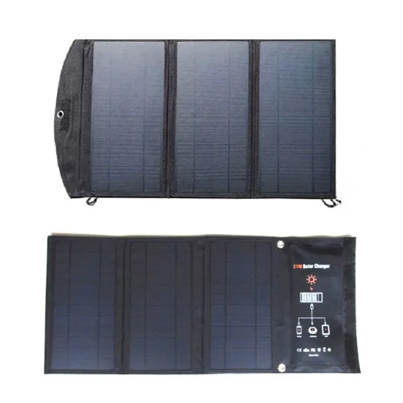 

2023NEW Solar cell 28W 21W Power Solar Charger Battery Dual Port Waterproof Foldable Solar Cells Panel for Digital Products Char