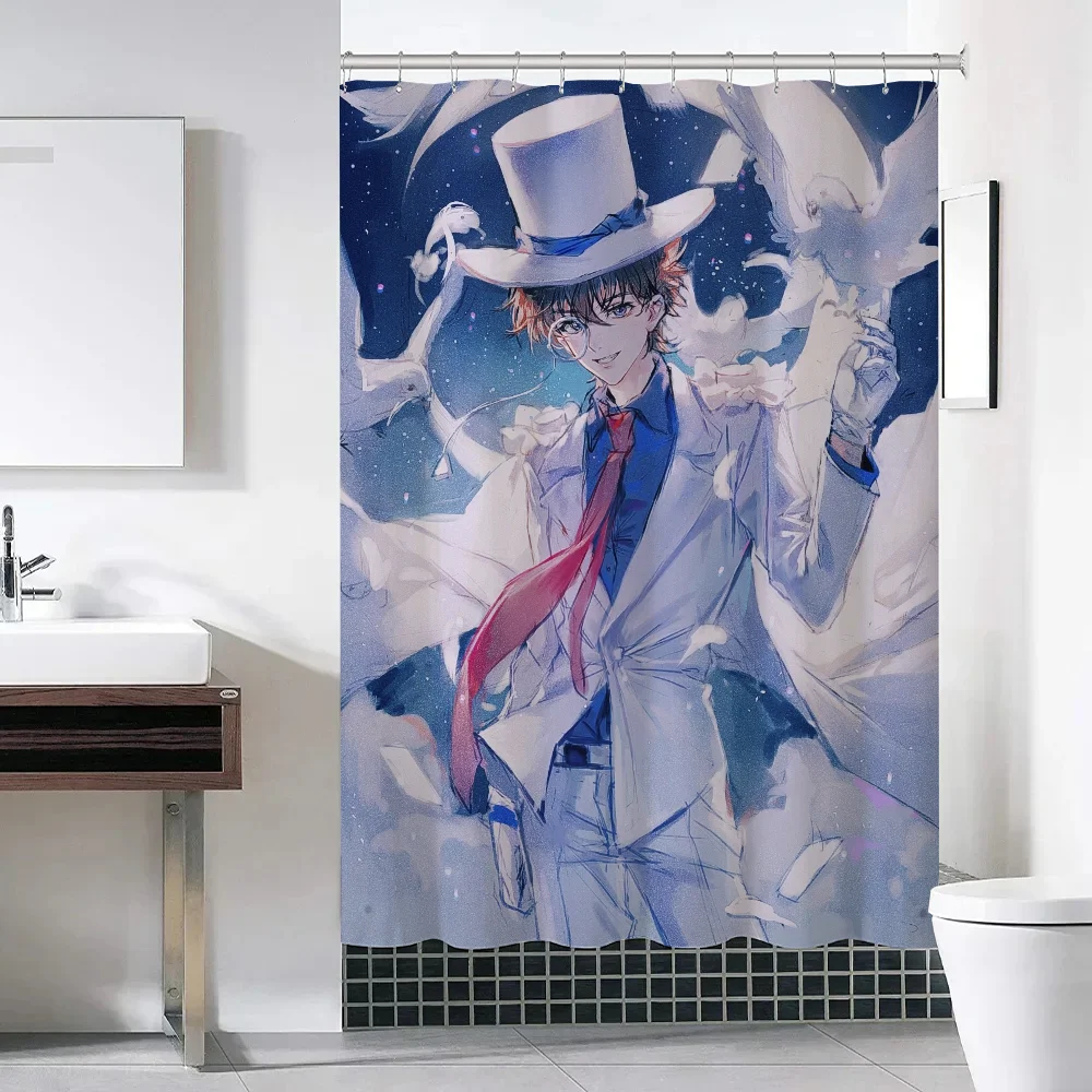 Kaitou Kiddo Занавеска Для Душа Экологически Чистая Водонепроницаемая Полосатая
