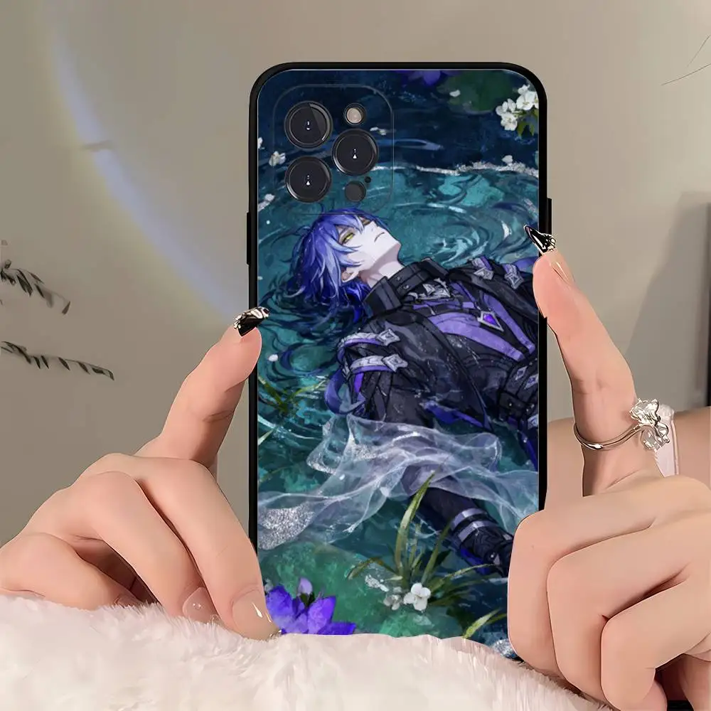 Фото Чехол для телефона Genshin Impact Song Of The Welkin Moon для iPhone 17 Air 16 15 14 Plus 13 12 Mini 11 Pro Max, черный чехол №5