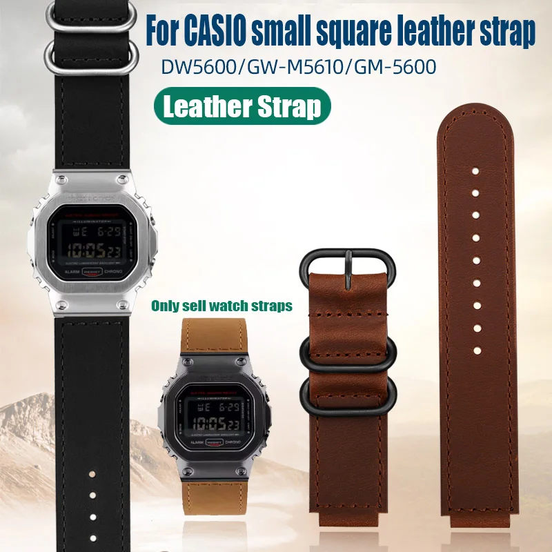 Ремешок из натуральной кожи для G-SHOCK Casio GM5600 GW6900 DW5600 5610 GA2100 мужской браслет