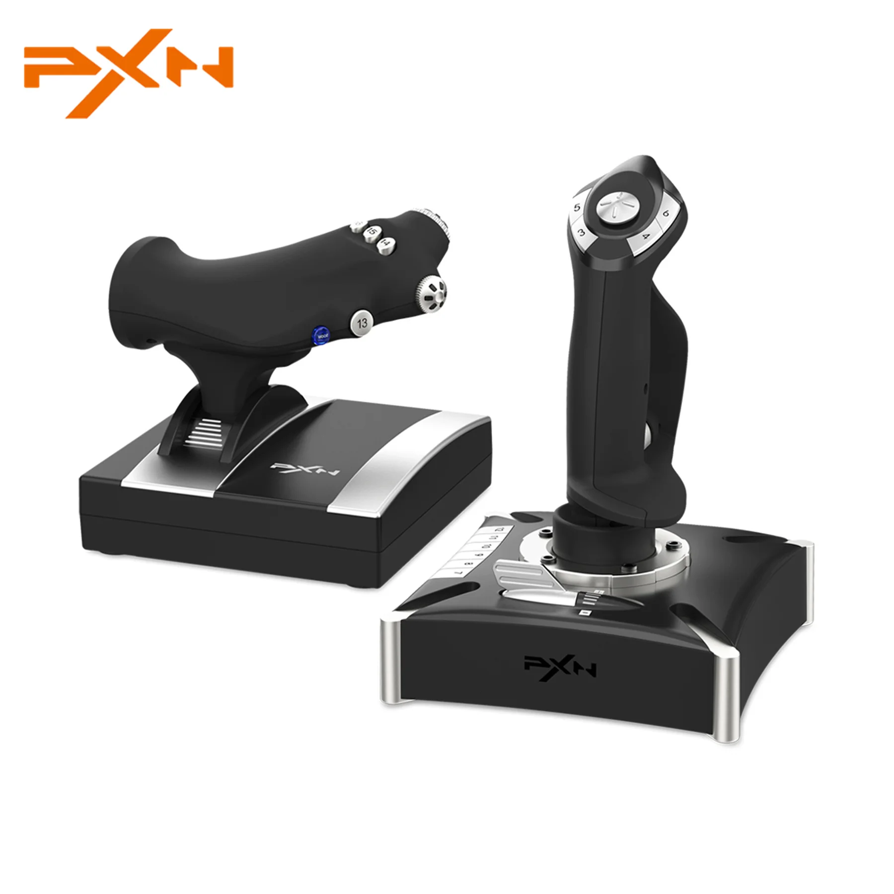 

PXN 2119PRO Flight Joystick Simulation Throttle Rudder Multi-function Flight Stick Flight Controller for PC Windows,PS4,Xbox One