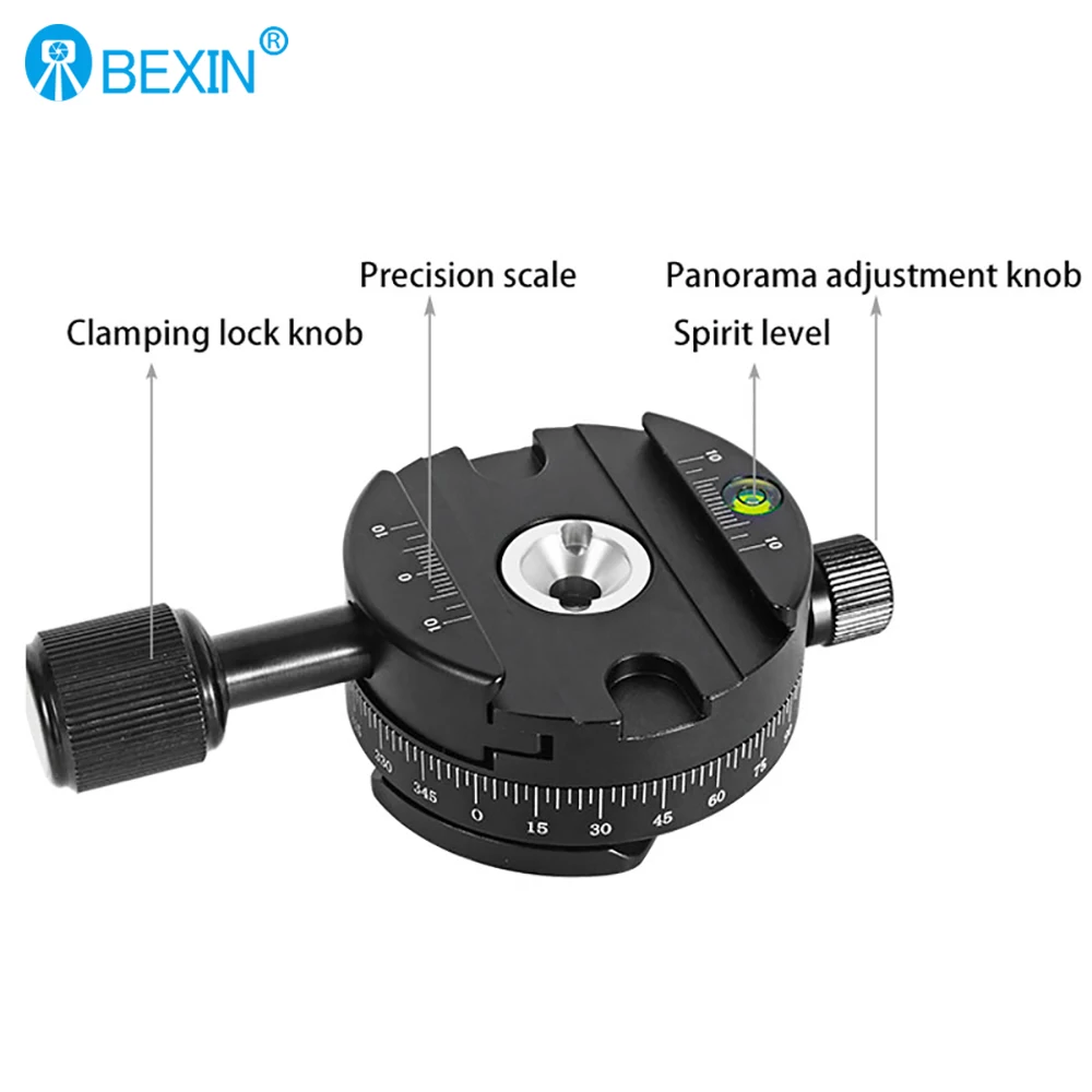 360° Panoramic Photography Accessories Dslr Camera Tripod Head Mount Arca Swiss Quick Release Plate Adapter Clamp with 1/4 Screw - купить по