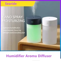 portable 260ml air humidifier ultrasonic mini aroma essential oil diffuser usb mist maker sprayer atomizer led lamp for home car