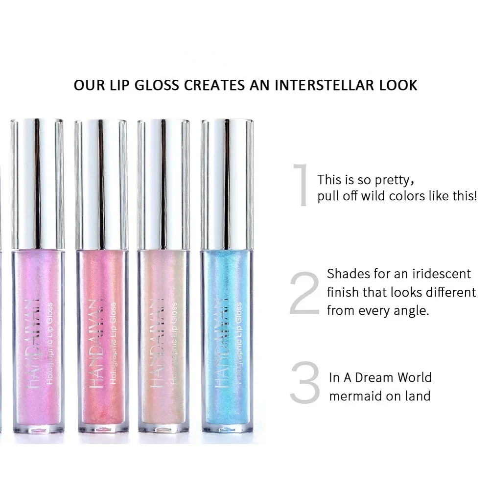 Блеск для губ Блестящий стойкий мерцающий тинт жидкая помада водостойкий