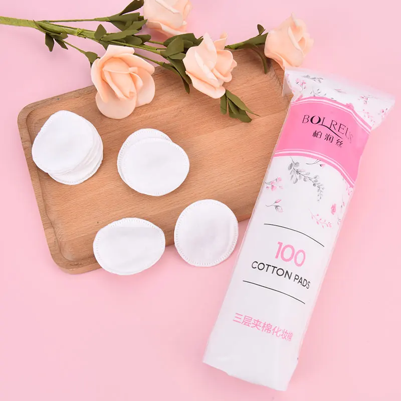 

100PCS Cotton Pads Round 100% Cotton Simply Soft Make Up Nail Polish Remover
