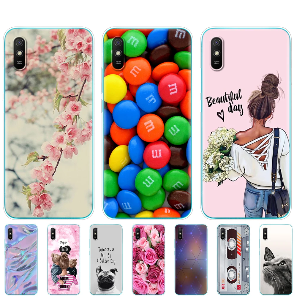 

case for xiaomi redmi 9A Silicon phone Back Cover Phone Cases For redmi 9A Soft Case 6.53 inch funds etui bumper coque