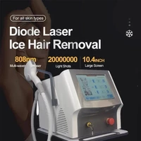 3 wavelength diode laser hair remover painless effetctive hair removal machine with 755nm 808nm 1064nm for all skin hair