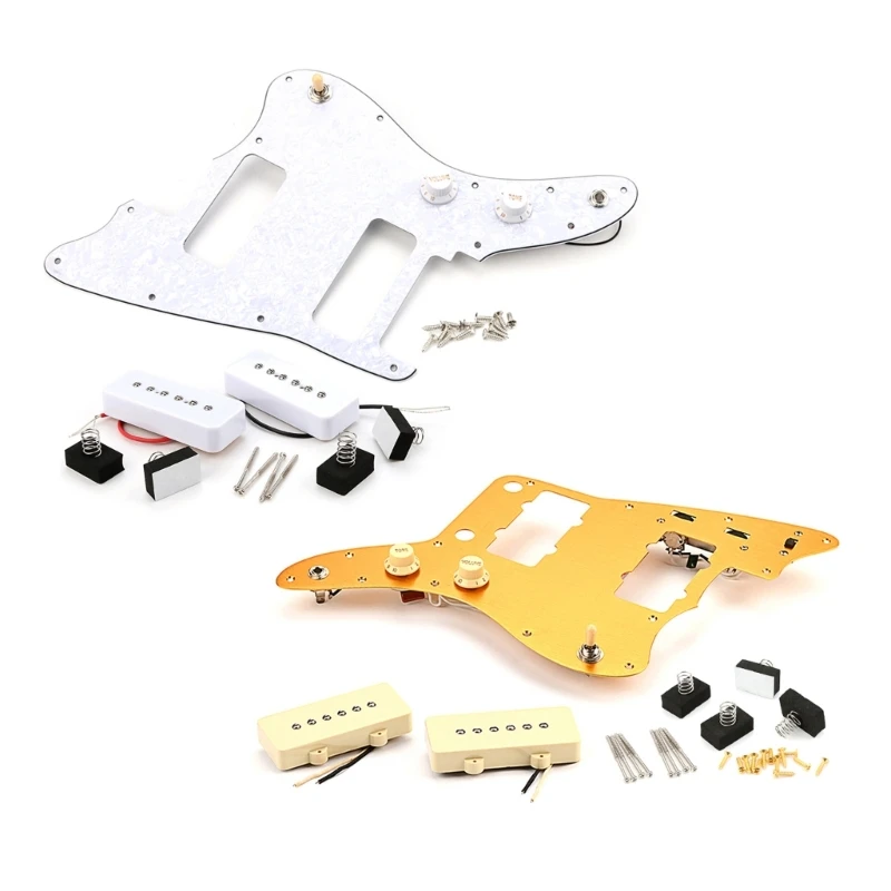 

Loaded Prewired Humbuckers Pickguard Pickups Set with Pickups Cover Kits for 3Ply Pickup Electric Guitar Parts Accessory