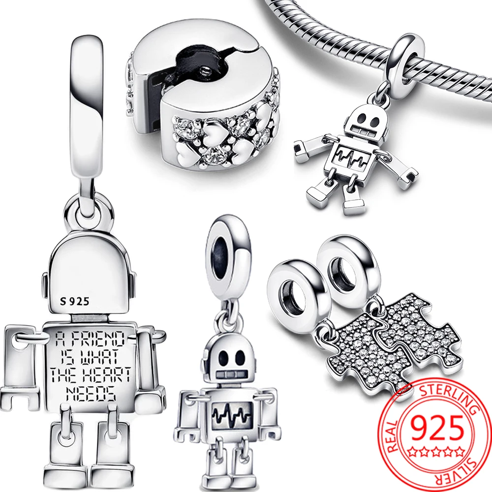 

Подвеска-пазл «робот», серебро пробы