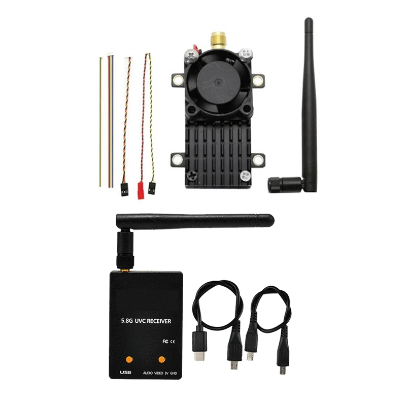 

Ресивер 5,8 Ghz 2W беспроводной FPV передатчик TS582000 + 5,8G FPV, диапазон более 20 км, 5,8G 2000 МВт, видео, AV, аудио, простой в использовании